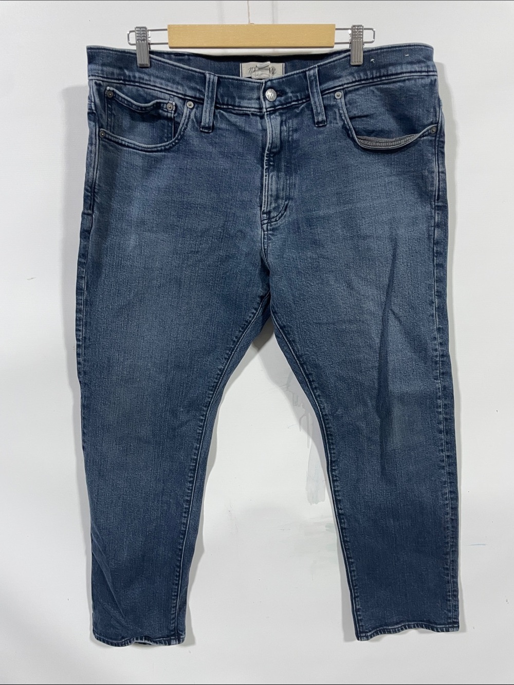 Madewell Slim Straight Men's Dark Blue Denim Jeans
